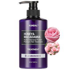 KUNDAL HONEY & MACADAMIA PROTEIN HAIR TREATMENT LA VIE EN ROSE 500ML