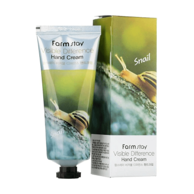 Крем для рук із муцином равлика FarmStay Visible Difference Snail Hand cream