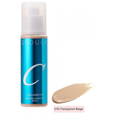 Тональный крем для обличчя Enough Collagen 3х Moisture Foundation SPF15 100ml (Тон 21n)