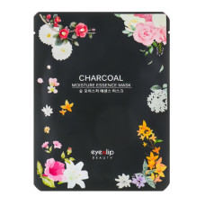 Тканинна зволожувальна маска для обличчя з деревним вугіллям Eyenlip Charcoal Moisture Essence Mask 25 мл