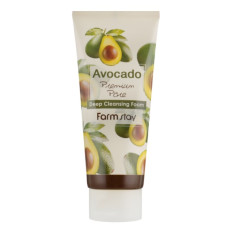 Пінка із екстрактом авокадо FarmStay Avocado Premium Pore Deep Cleansing Foam 180 ml