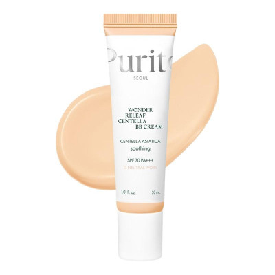 ВВ крем для обличчя з екстрактом центели Purito Cica Clearing BB Cream 30 ml (13 Neutral Ivory) нова версія