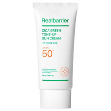 Сонцезахисний заспокійливий крем Real Barrier Cica Green Tone-Up Sun Cream 50ml